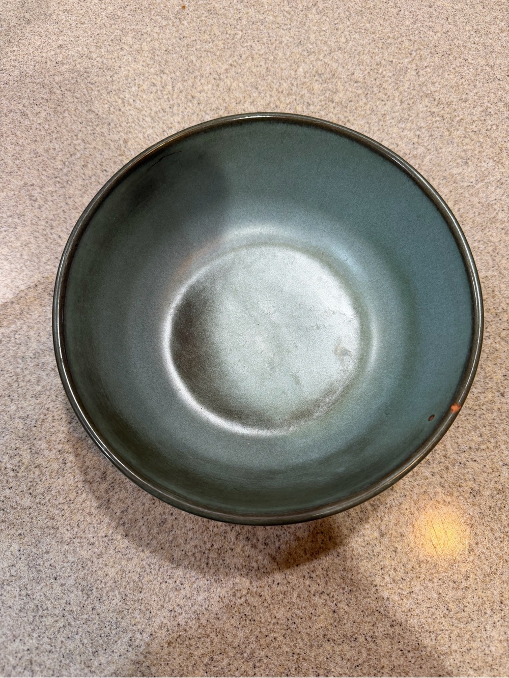 Frankoma Matte Teal Green Ceramic Bowl 6N